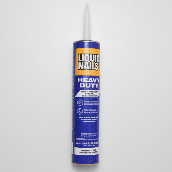 Heavy Duty Liquid Nails - Interior/Exterior Adhesive Tube