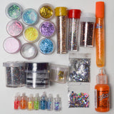 Assorted Glitter + Distress Crackle Paste Bundle