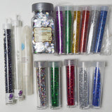 Rainbow Glitter + Seed Bead Bundle - 15 Tubes