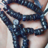 Dark Blue-Gray Rondelle Bead Strand Bundle