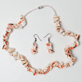 Shell Necklace + Earrings Set