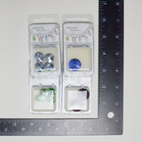 Green, Blue + Purple Swarovski Rivoli Stone Bundle