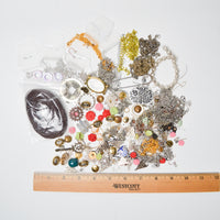 Assorted Jewelry, Chains + Charms Bundle