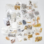 Assorted Metal Beads + Findings Bundle