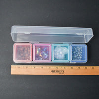 Glass + Stone Beads in Compartment Case