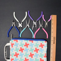 Bead Landing Jewelry Tools in Zipper Pouch - 6 Pairs of Pliers