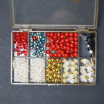 Mini Bows + Ornaments in Clear Compartment Case