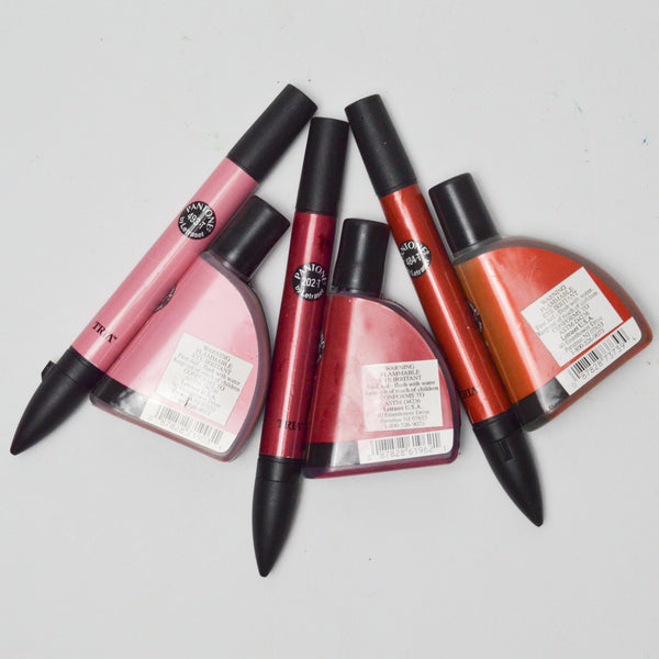 Red + Pink Pantone Tria Markers + Refill Ink - Set of 3