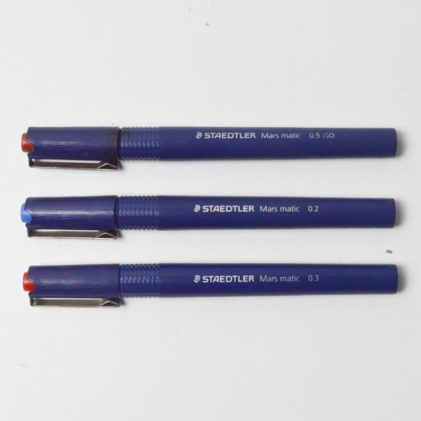 Staedtler Mars Matic Pens - Set of 3