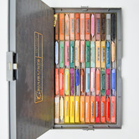 Grumbacher Vintage Soft Pastels for Artists - Set of 48 in Plastic Case