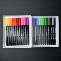 KingArt Twin-Tip Brush Pen Markers - Set of 24