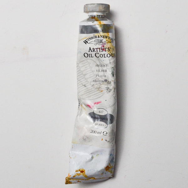 Silver Winsor & Newton Oil Artists' Oil Color - Partial 200ml Tube Default Title