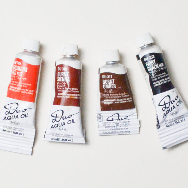 Duo Aqua Oil Paint - 4 Tubes