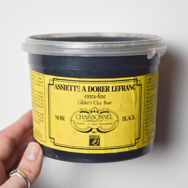 Black Charbonnel Extra-Fine Gilder's Clay Base - 1 Tub