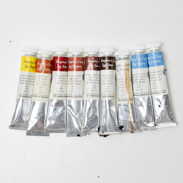 Sennelier Egg Tempera Paint - 9 Tubes