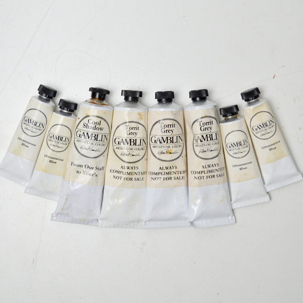 Gamblin Recycled Torrit Gray + Assorted Oil Paint - 8 Tubes