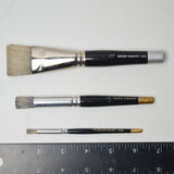 Robert Simmons Short Paint Brushes - Set of 3