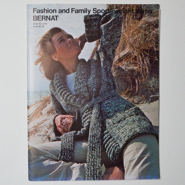 Fashion and Family Sportweight Yarns Bernat Book No. 214 Default Title