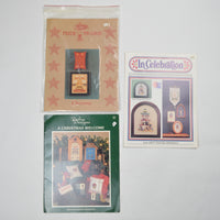 Christmas Cross Stitch Pattern Booklets - Set of 3