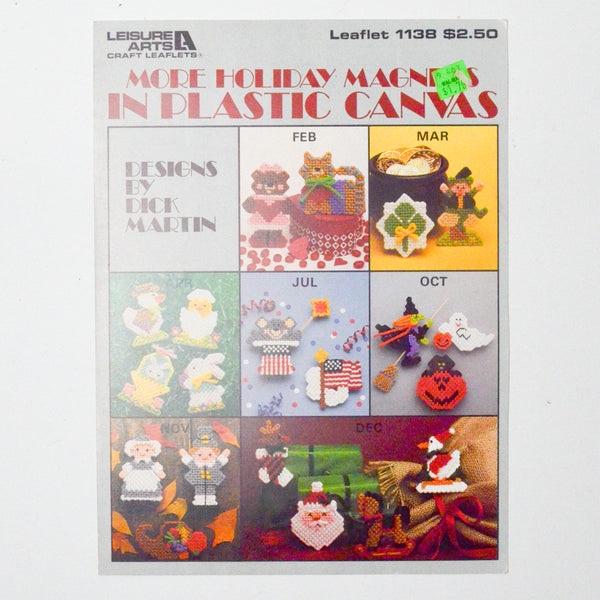 More Holiday Magnets in Plastic Canvas Leisure Arts Leaflet #1138