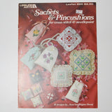 Sachets + Pincushions for Cross Stitch + Needlepoint Leisure Arts Leaflet #225