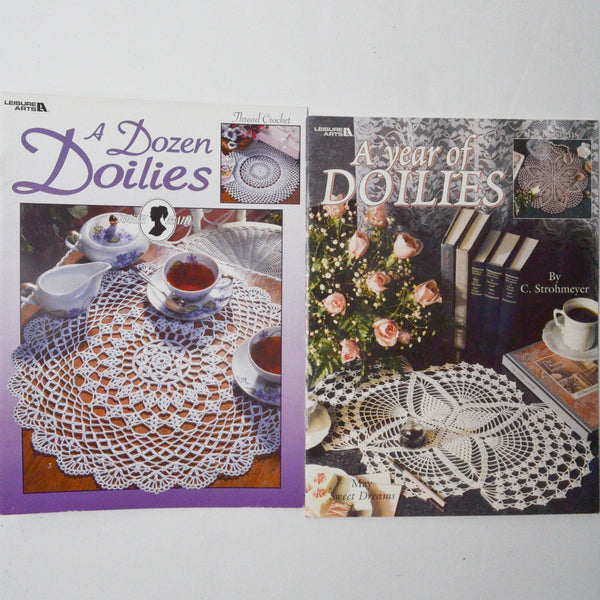 Doily Thread Crochet Booklets - Set of 2