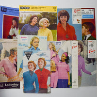 Vintage Knitting Patterns - Set of 9