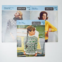 Sirdar Sweater Knitting Pattern Booklets - Set of 3