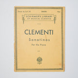 Clementi Sonatinas For the Piano Schirmer's Library of Musical Classics Vol. 40