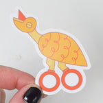 Ducky Scissors Vinyl Sticker