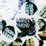 Make & Mend Glitter Sticker