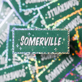 Somerville Glitter Sticker