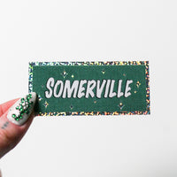 Somerville Glitter Sticker