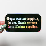 Buy A Man Art Supplies Vinyl Holographic Sticker