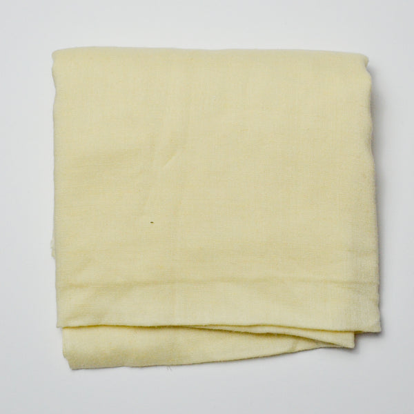 Pastel Yellow Loose-Woven Gauzy Fabric - 52" x 58"