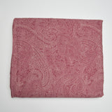 Maroon Paisley Synthetic Woven Fabric - 95" x 100"