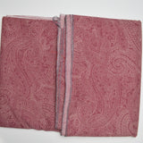 Maroon Paisley Synthetic Woven Fabric - 96" x 97"