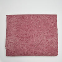 Maroon Paisley Synthetic Woven Fabric - 96" x 97"