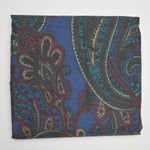 Dark Paisley Stiff Woven Fabric - 51" x 96"