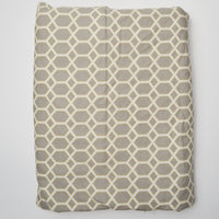 Gray, White + Yellow Woven Upholstery Fabric - 56" x 132"