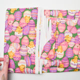 Easter Egg Print Quilting Weight Woven Fabric - 44" x 112"