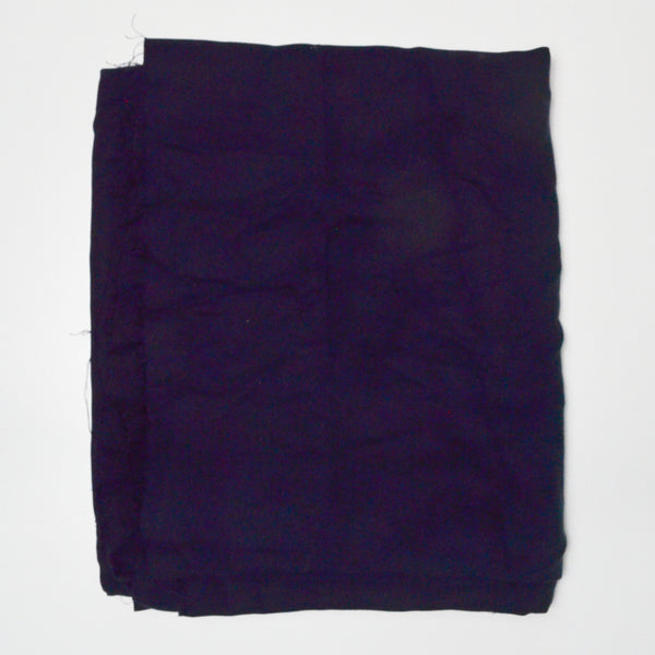 Black Drapey Twill-Woven Fabric - 35" x 58"