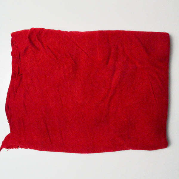 Red Loose Knit Fabric - 46" x 60"