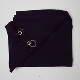 Black Backdrop Curtain with Hem + Rings - 60" x 64"