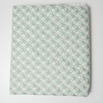 Green + White Basket Stencil Waverly Woven Drapery Fabric - 44" x 144"