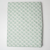 Green + White Basket Stencil Waverly Woven Drapery Fabric - 44" x 180"