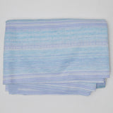 Blue + Purple Striped Rib Knit Fabric - 46" x 64"