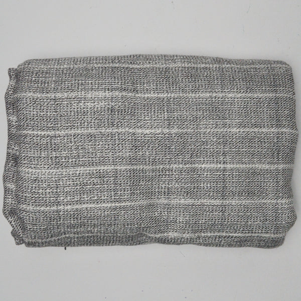 Gray Stripe Thick Woven Fabric - 60" x 112"