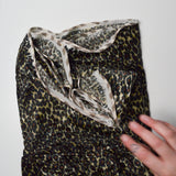 Leopard Print Velvety Stretch Fabric - 70" x 120"