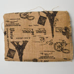 Paris Print Burlap Fabric - 50" x 54"